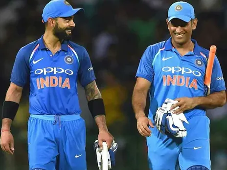 Fans exhibit their love for MS Dhoni during T20 and Virat Kohli joins in