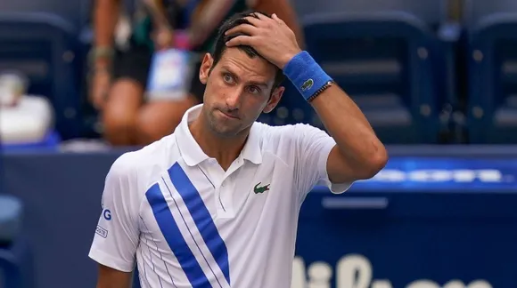 Tennis star Novak Djokovic disqualified from US open after a line judge gets injured