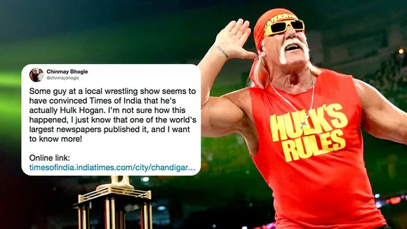 TOI unknowingly interviews, pictures and quotes a fake Hulk Hogan