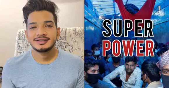 Munawar's poem Super Power depicts the  heartbreaking reality of present times