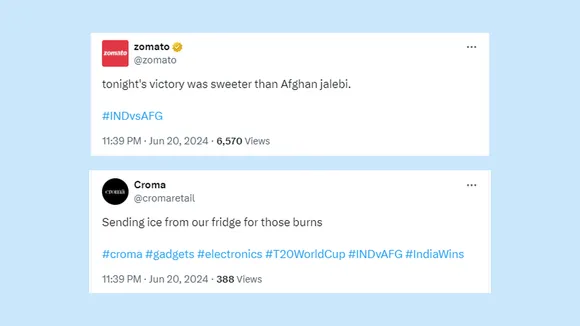 Here's how brands are celebrating India’s win over Afghanistan