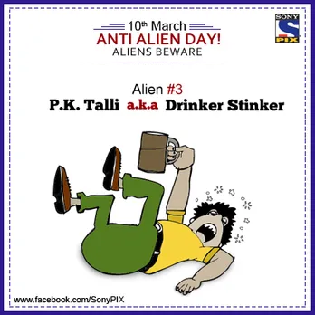 Drinker Stinker sony Pix anti alien day