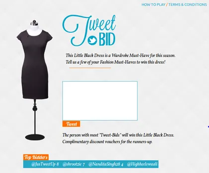 tweetbid first offer