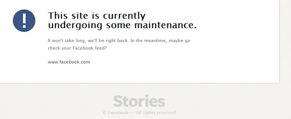 facebook stories site maintenance