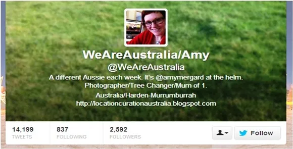 WeAreAustralia twitter handle