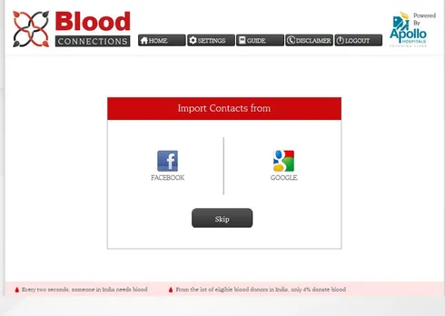Blood connections Apollo hospitals