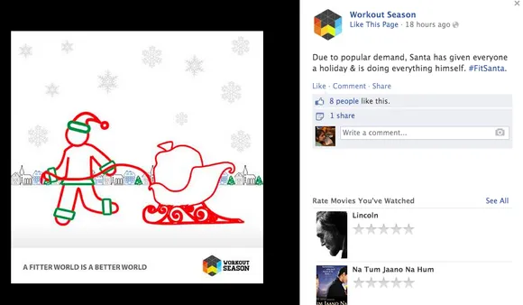 fitsanta workout season social media campaign