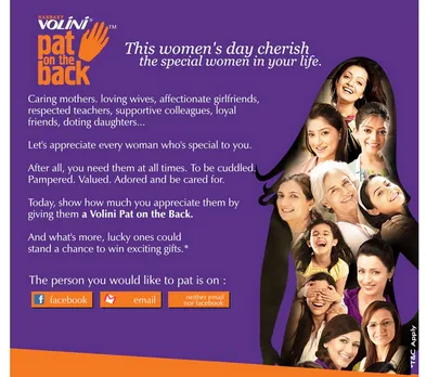 Ranbaxy Volini pat on the back social media campaign