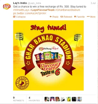 Lays India Tweet