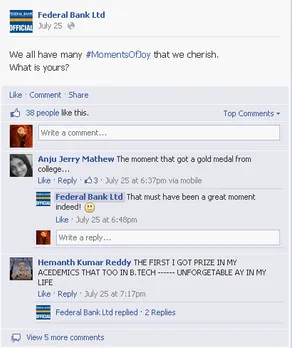 Federal Bank Ltd Facebook Status