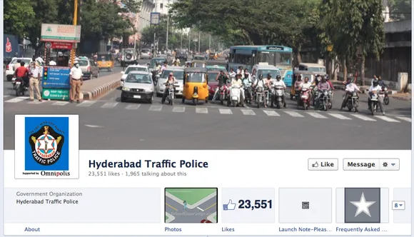 Hyderabad Traffic Police Facebook Page Cover