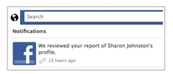  Facebook support dashboard Notification