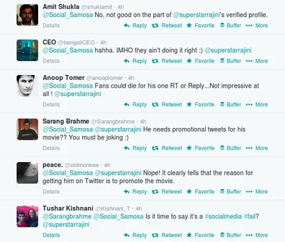 Public Response to Rajinikanth's Automated Tweets