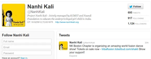 Nanhi Kali Twitter Account