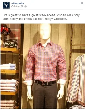 Allen Solly Facebook page
