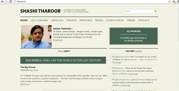 Shashi Tharoor Website