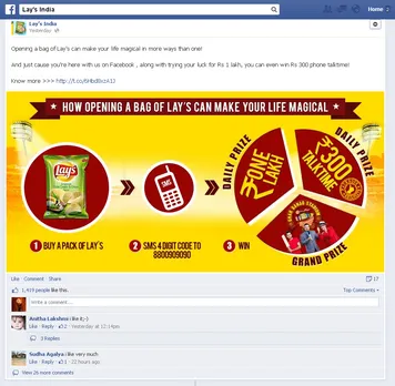 Lays India Facebook post