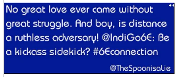 Indigo #6E Connection Campaign 