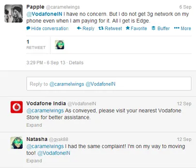 Telecom Industry Vodafone Tweet