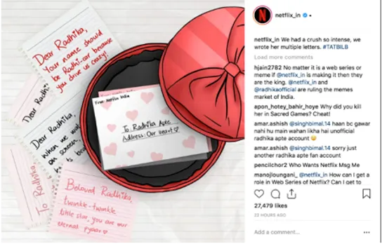 Netflix love letters