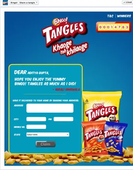 Bingo! tangles social media campaign