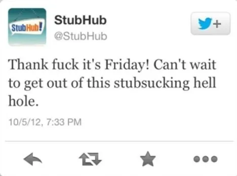 stubhub offensive tweet