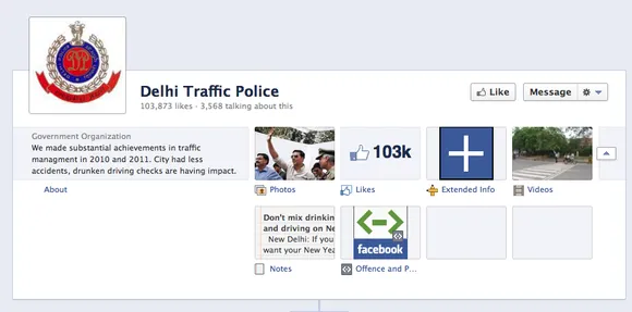 Delhi Traffic Police Facebook Page Cover