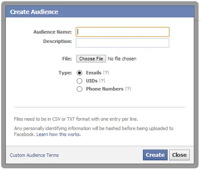 Facebook Custom audience