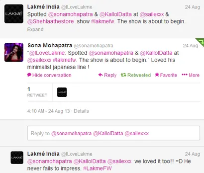 Lakme Fashion Week Tweets