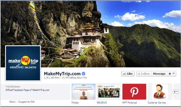 Make My Trip Facebook Timeline 