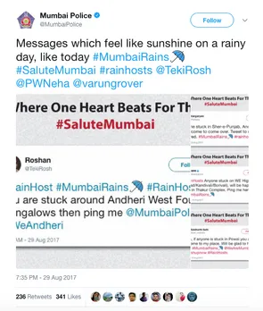 #RainHosts - Mumbai Police