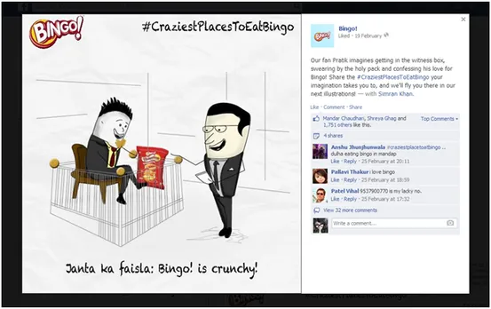 Bingo #CraziestPlacesToEat Campaign on FB