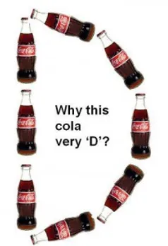 Coca Cola bottles made to form a D  : Kolaveri