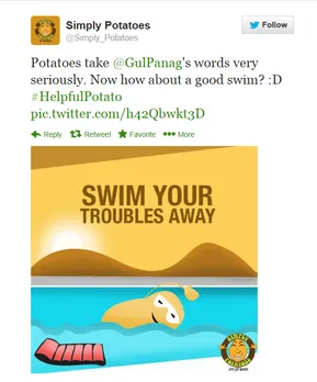 Simply potatoes tweet
