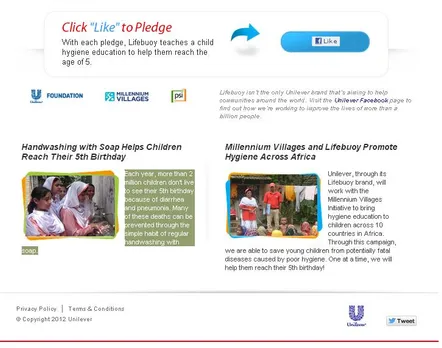 lifebuoy click like to pledge