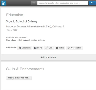 linkedin education