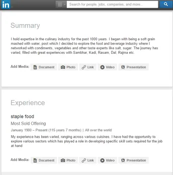 Linkedin Summary