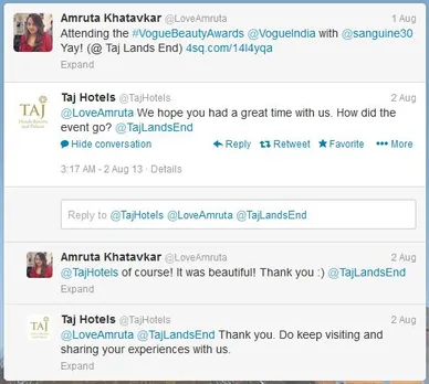 taj hotels on Twitter