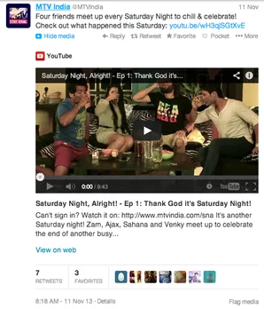 MTV Tweet