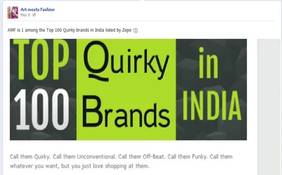 Facebook pages creative platform for Indian Design Sharing News Snippets