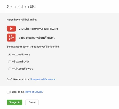 youtube-custom-url