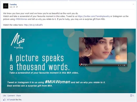 Tanishq Post on Facebook