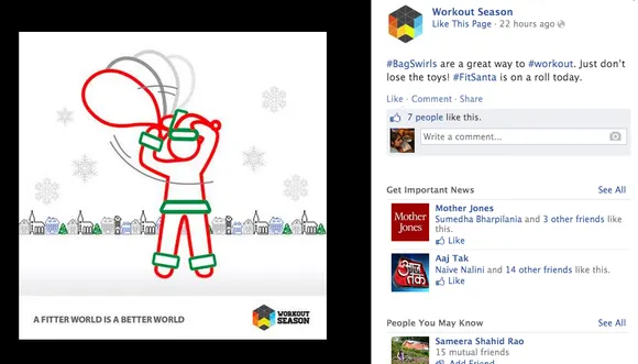 fitsanta workout season social media campaign