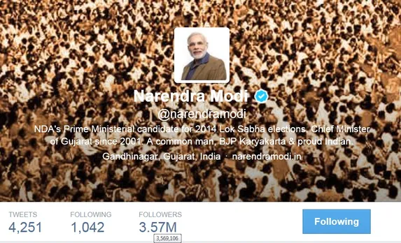 Modi on Twitter