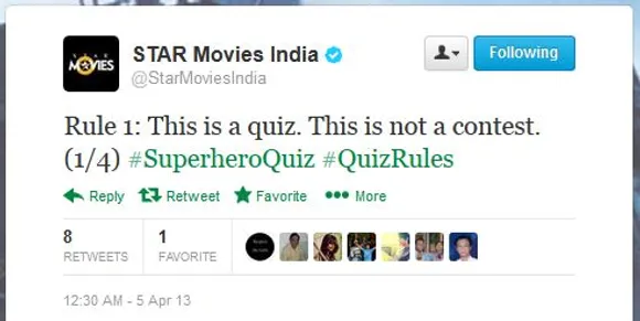 star movies india contest tweet