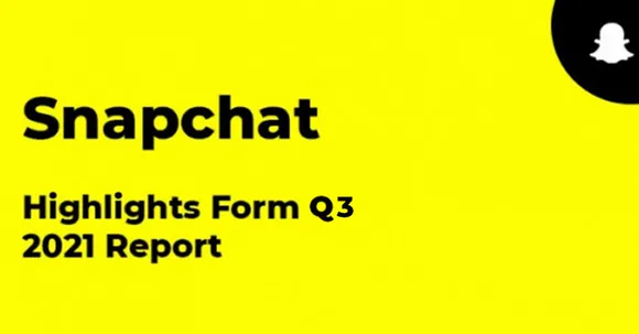 Revenue increased 57% y-o-year in Q3 2021: Snapchat Q3 2021 Report