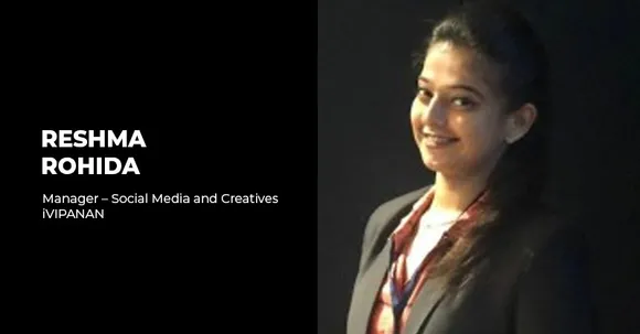 iVIPANAN elevates Reshma Rohida to Manager – Social Media & Creatives