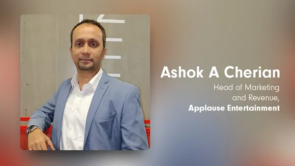 Applause Entertainment ropes in Ashok A Cherian as Head of Marketing & Revenue