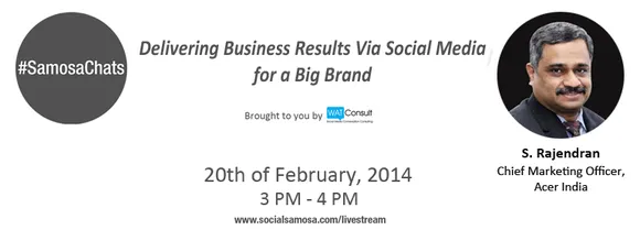 Twangout: Delivering Business Results Via Social Media for a Big Brand with S Rajendran, CMO, Acer India