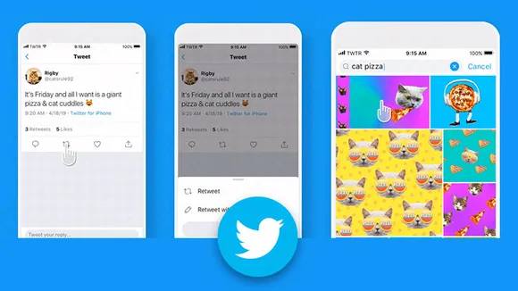 Twitter now let's you retweet with GIFs, photos or videos